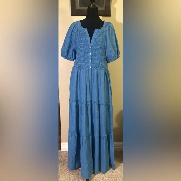 Sundance Vibrant Blue Midi Dress - Picture 3 of 3